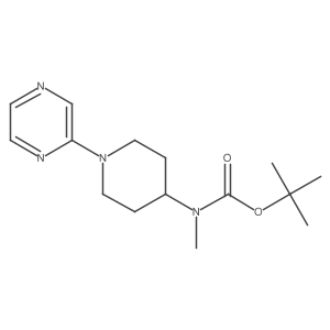 Tert-butyl methyl(1-(pyrazin-2-yl)piperidin-4-yl)carbamate Structure