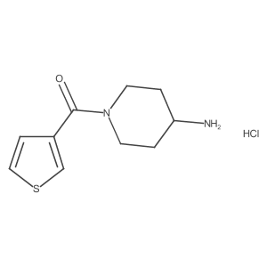 (4-Aminopiperidin-1-yl)(thiophen-3-yl)methanone hydrochloride Structure
