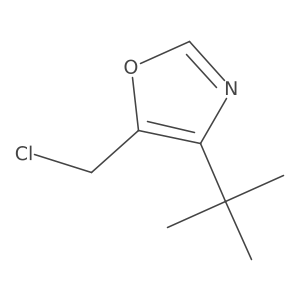 4-(Tert-butyl)-5-(chloromethyl)oxazole结构式