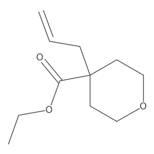 Ethyl 4-allyltetrahydro-2H-pyran-4-carboxylate Structure