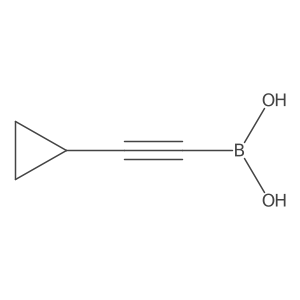 (Cyclopropylethynyl)boronic acid Structure