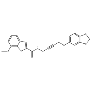 N-(4-(benzo[d][1,3]dioxol-5-yloxy)but-2-yn-1-yl)-7-methoxybenzofuran-2-carboxamide Structure