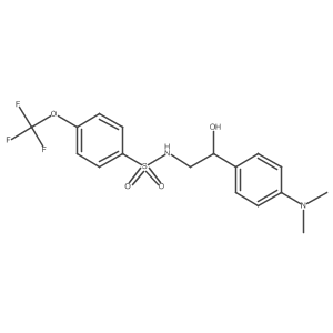 N-(2-(4-(dimethylamino)phenyl)-2-hydroxyethyl)-4-(trifluoromethoxy)benzenesulfonamide Structure