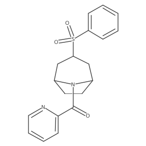 ((1R,5S)-3-(phenylsulfonyl)-8-azabicyclo[3.2.1]octan-8-yl)(pyridin-2-yl)methanone Structure