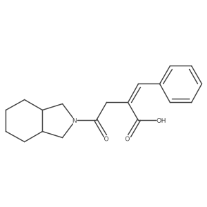 (E)-2-benzylidene-3-(cis-hexahydro-2-isoindolinylcarbonyl)propionic acid结构式