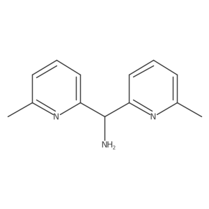 Bis(6-methylpyridin-2-yl)methanamine Structure