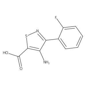 4-Amino-3-(2-fluorophenyl)isothiazole-5-carboxylic acid Structure