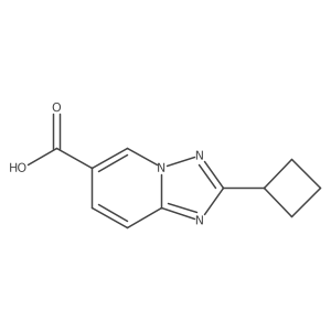 2-Cyclobutyl-[1,2,4]triazolo[1,5-A]pyridine-6-carboxylic acid结构式