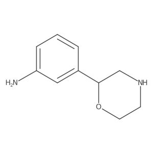 3-(Morpholin-2-yl)benzenamine结构式