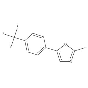 2-Methyl-5-[4-(trifluoromethyl)phenyl]oxazole结构式