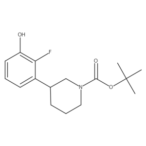 Tert-butyl 3-(2-fluoro-3-hydroxyphenyl)piperidine-1-carboxylate Structure