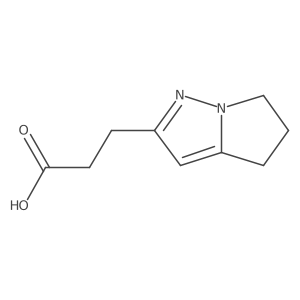 3-(5,6-Dihydro-4H-pyrrolo[1,2-b]pyrazol-2-yl)propanoic acid Structure