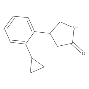 4-(2-Cyclopropylphenyl)pyrrolidin-2-one Structure