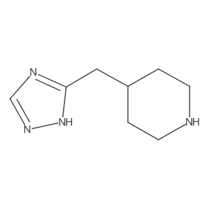 4-((1h-1,2,4-Triazol-5-yl)methyl)piperidine Structure