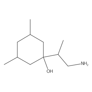 1-(1-Aminopropan-2-YL)-3,5-dimethylcyclohexan-1-OL结构式