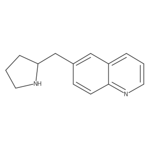 6-[(Pyrrolidin-2-yl)methyl]quinoline Structure