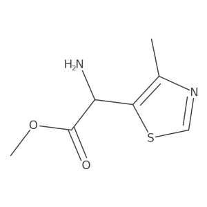 Methyl 2-amino-2-(4-methyl-1,3-thiazol-5-yl)acetate结构式