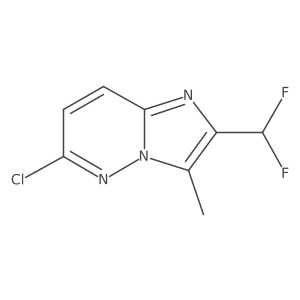 6-Chloro-2-(difluoromethyl)-3-methylimidazo[1,2-b]pyridazine Structure
