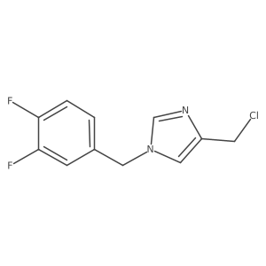 4-(chloromethyl)-1-(3,4-difluorobenzyl)-1H-imidazole Structure