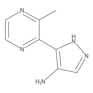 5-(3-Methylpyrazin-2-yl)-1h-pyrazol-4-amine Structure