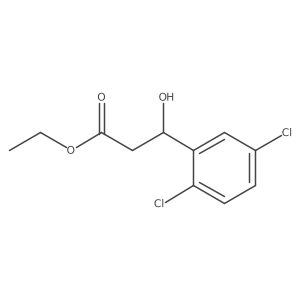 ethyl 3-(2,5-dichlorophenyl)-3-hydroxy-propanoate结构式