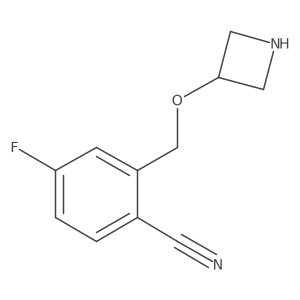 2-[(Azetidin-3-yloxy)methyl]-4-fluorobenzonitrile Structure