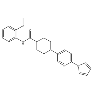 1-(6-(1H-pyrazol-1-yl)pyridazin-3-yl)-N-(2-methoxyphenyl)piperidine-4-carboxamide Structure