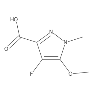 4-Fluoro-5-methoxy-1-methyl-1H-pyrazole-3-carboxylic acid Structure