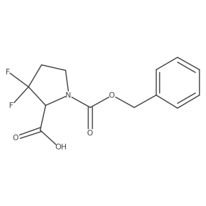 3,3-Difluoropyrrolidine-1,2-dicarboxylic acid 1-benzyl ester Structure