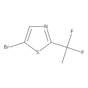 5-Bromo-2-(1,1-difluoroethyl)-1,3-thiazole Structure