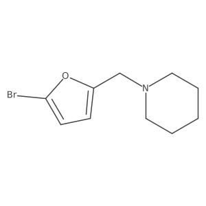 1-[(5-Bromofuran-2-yl)methyl]piperidine Structure