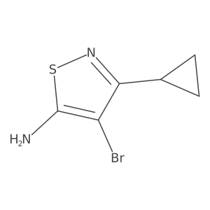 4-Bromo-3-cyclopropyl-5-isothiazolamine Structure