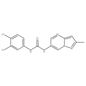 1-(3,4-Dichlorophenyl)-3-(2-methylpyrazolo[1,5-a]pyrimidin-6-yl)urea Structure