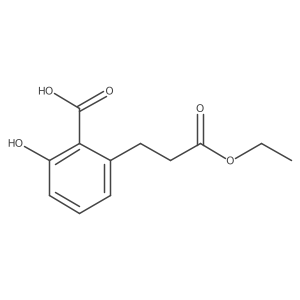Benzenepropanoic acid, 2-carboxy-3-hydroxy-, 1-ethyl ester Structure