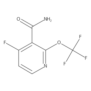 4-Fluoro-2-(trifluoromethoxy)pyridine-3-carboxamide结构式