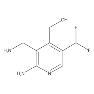(2-Amino-3-(aminomethyl)-5-(difluoromethyl)pyridin-4-yl)methanol Structure