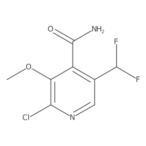 2-Chloro-5-(difluoromethyl)-3-methoxyisonicotinamide结构式