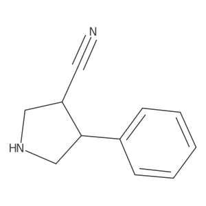 (3S,4R)-4-phenylpyrrolidine-3-carbonitrile Structure