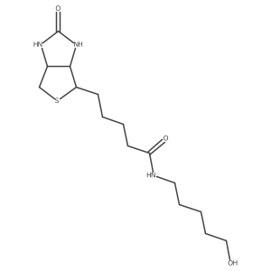 1H-Thieno[3,4-d]imidazole-4-pentanamide, hexahydro-n-(5-hydroxypentyl)-2-oxo-, [3as-(3aa,4,6aa)]- Structure