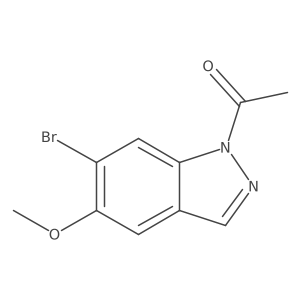 1-Acetyl-5-methoxy-6-bromo-1H-indazole结构式
