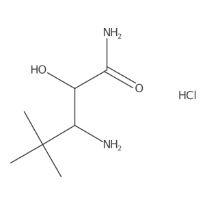 3-Amino-2-hydroxy-4,4-dimethylpentanamide hydrochloride Structure