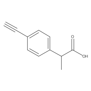 2-(4-Ethynylphenyl)propanoic acid Structure