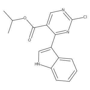 Isopropyl 2-chloro-4-(1H-indol-3-yl)pyrimidine-5-carboxylate结构式