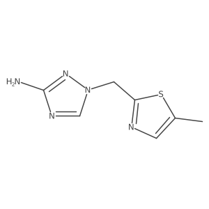 1-[(5-Methyl-1,3-thiazol-2-yl)methyl]-1H-1,2,4-triazol-3-amine Structure
