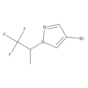 4-Bromo-1-(1,1,1-trifluoropropan-2-yl)pyrazole Structure