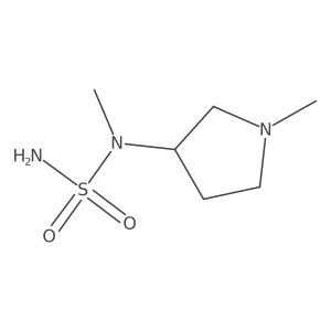 N-Methyl-N-(1-methyl-3-pyrrolidinyl)sulfamide结构式