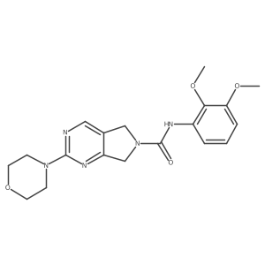 N-(2,3-dimethoxyphenyl)-2-morpholino-5,7-dihydro-6H-pyrrolo[3,4-d]pyrimidine-6-carboxamide结构式