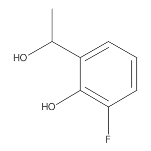 (r)-2-Fluoro-6-(1-hydroxyethyl)phenol Structure