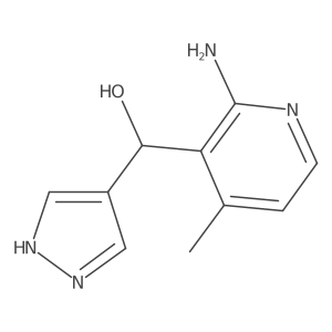 (2-amino-4-methylpyridin-3-yl)(1H-pyrazol-4-yl)methanol Structure
