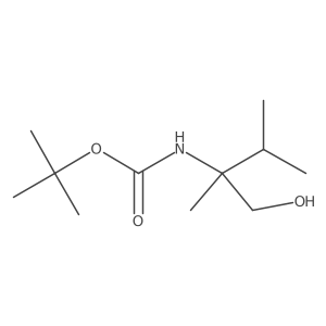 tert-Butyl N-(1-hydroxy-2,3-dimethylbutan-2-yl)carbamate结构式